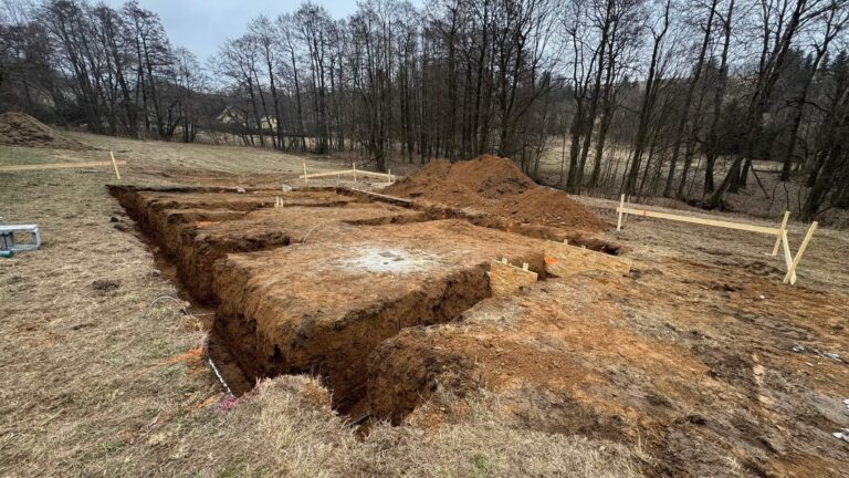Zemní práce před založením stavby